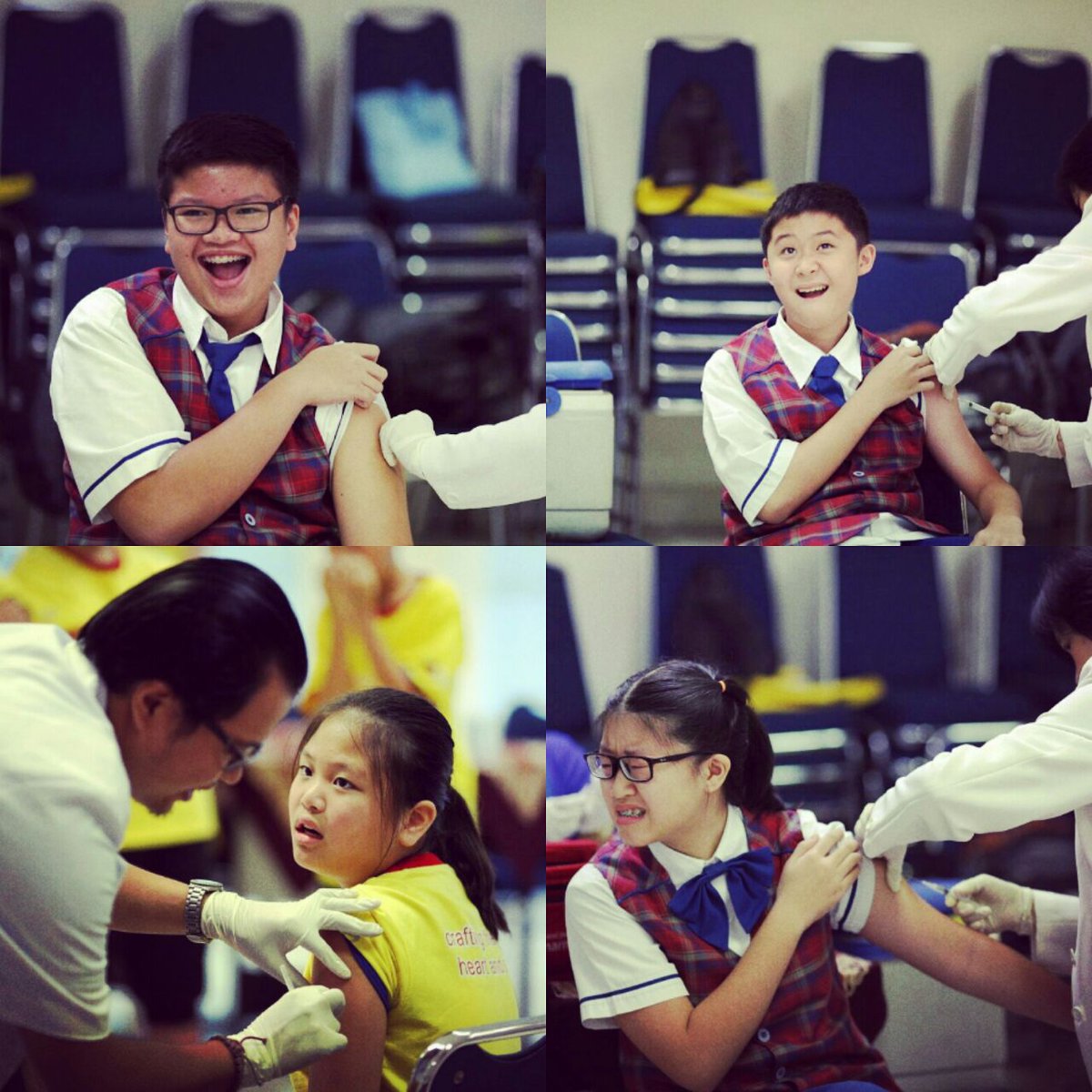 pis_kg's tweet photo. MR Immunization on 24th August 2017 has finished well, 141 students take the free vaccine from the government #PSKG #PENABUR #SPKPENABURKG https://t.co/W3dhSULMMe