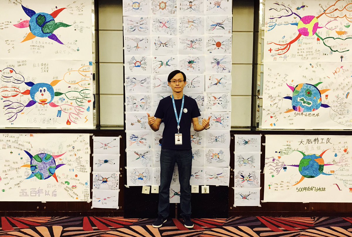 Liang_Sunshine's tweet photo. Drawing Mind map has become one of the children's favorite things.@Tony_Buzan @Biggerplate @GriffithsThinks https://t.co/kGwcu5h5aB
