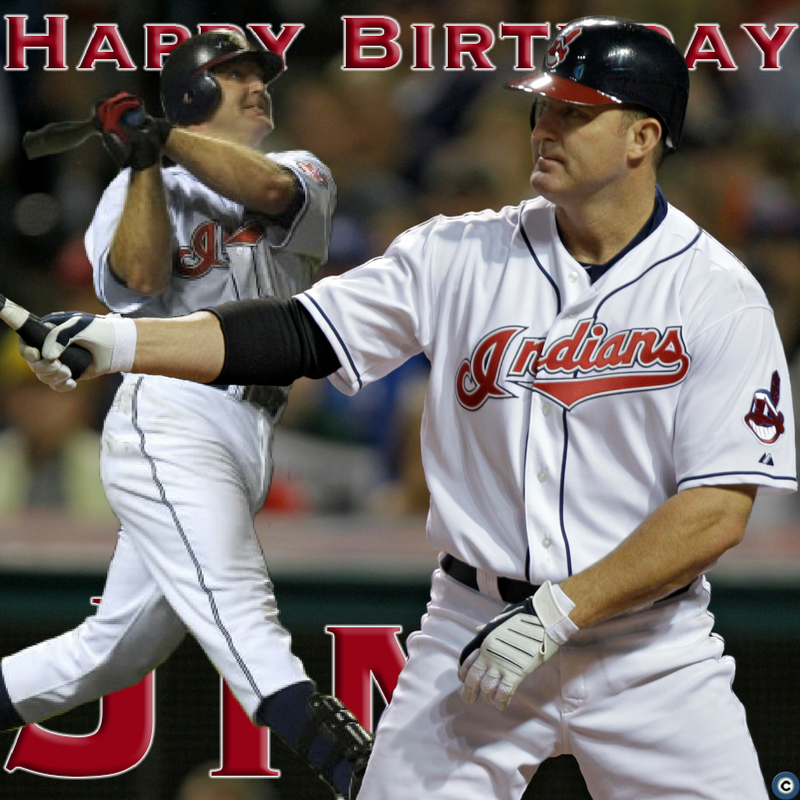 Legendary Indians slugger Jim Thome turned 47 today! to wish him a happy birthday. 