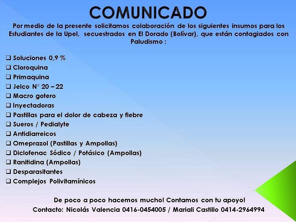 MariaCorinaYA's tweet photo. Jóvenes secuestrados por el régimen, en cárcel El Dorado, tienen paludismo y necesitan nuestra ayuda. Por favor, RT #TodosSomosUPEL https://t.co/6ET8ygnL4h