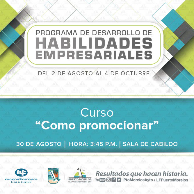 ¿Quieres aprender la mejor forma de promocionar tus productos y tu empresa?

¡Te esperamos este miércoles 30 en nuestra Sala de Cabildo!