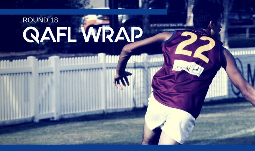 AFLQ's tweet photo. A Hawk upset, Ned Kelly and some young guns. The round 18 QAFL wrap up: https://t.co/kPBNv9vjcg https://t.co/hfeLXHYZJV
