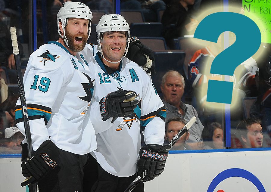 GreasyGrinder's tweet photo. What if … the Sharks traded Thornton and Marleau in 2014? (NHL Alternate History) https://t.co/2eAXosfDB2 https://t.co/NVTiivulah