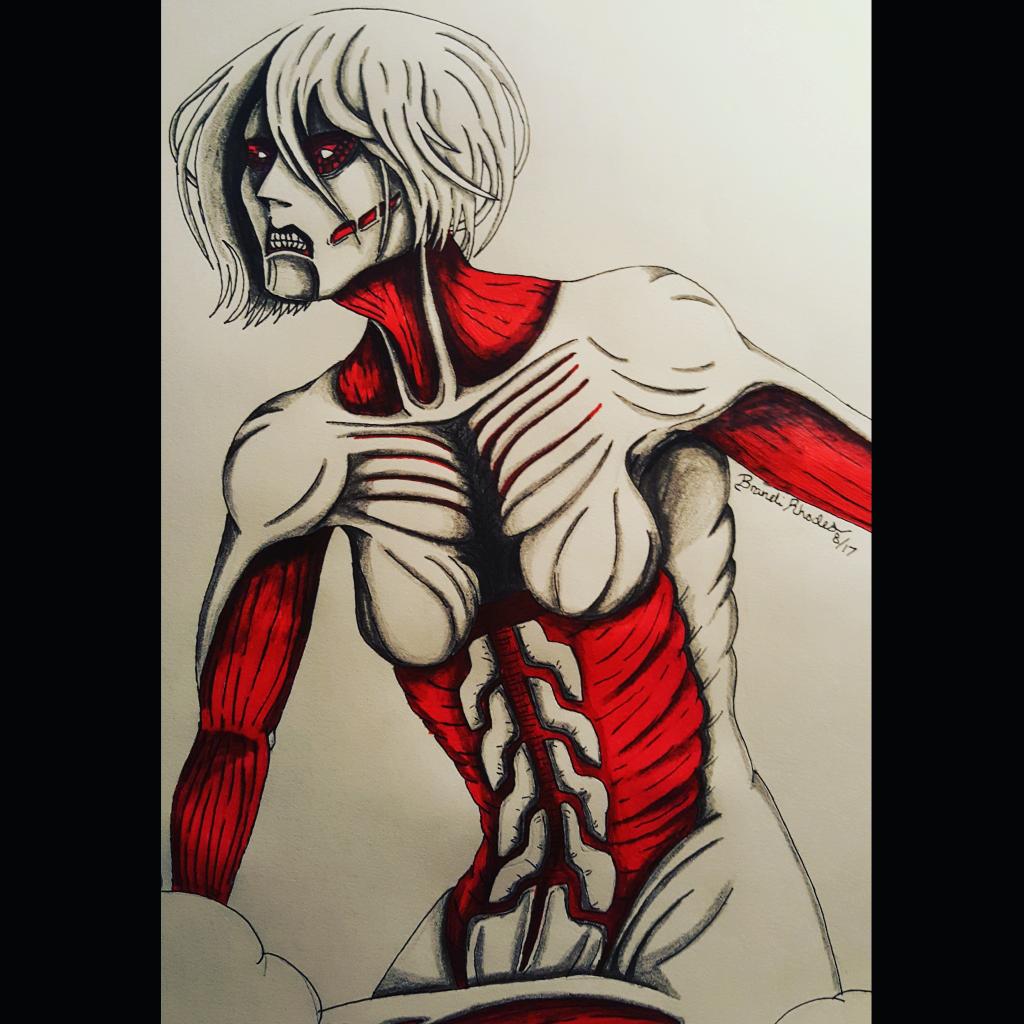BrandiLeeMoss's tweet photo. #attackontitan #attackontitanart #annieleonhart #titanform #artisttwitter #ArtistAppreciationAugust #ArtistOnTheRise #artistsontwitter https://t.co/hO8oLlvnrD
