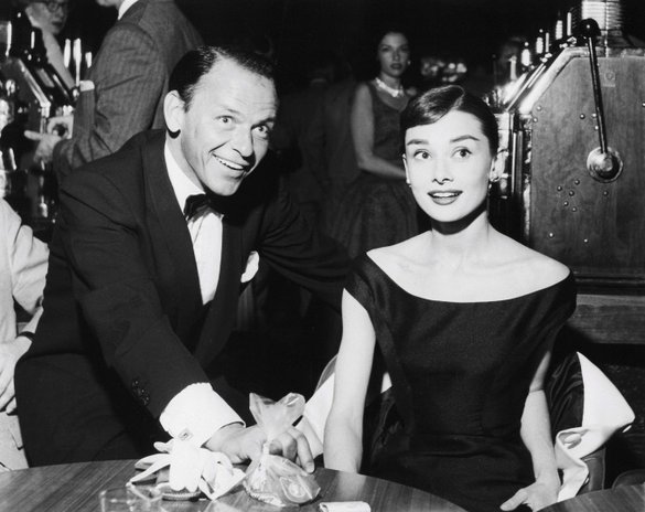 Frank Sinatra en compagnie d'Audrey Hepburn #histoire