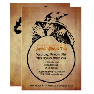 SeasonalShowers's tweet photo. Get the perfect retro invite to your Annual Witches Tea here. #ad #witchestea #halloween https://t.co/Qj74Hhwj5T https://t.co/oIvRS7qFZU