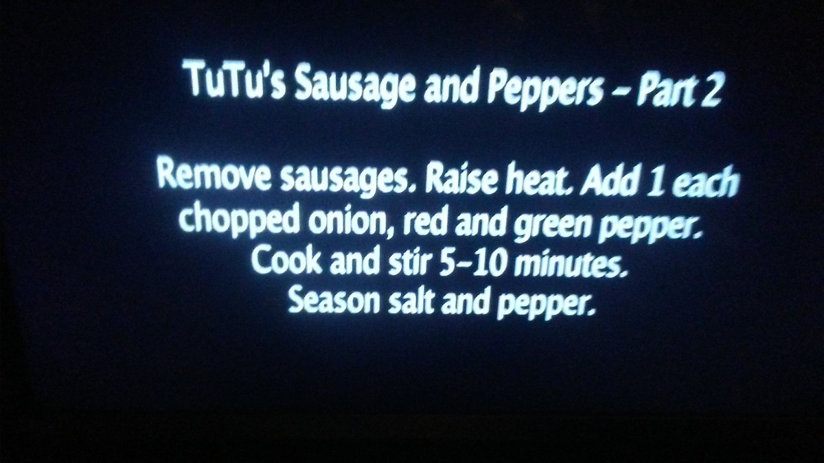 DinDaBoonies's tweet photo. Entree for #FireFete
TuTu's Sausage n peppers  #TVSerialDinners #TuTuskitchen #GameOfThronesFinale 
@GameOfThrones 
#NotGreyjoy'sSausage https://t.co/zMFwW1CnVw