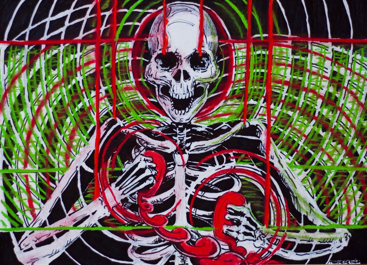 TomHegedus's tweet photo. #reanimation #art #drawing #skeleton #wakingup #life https://t.co/g1N39vsRHd