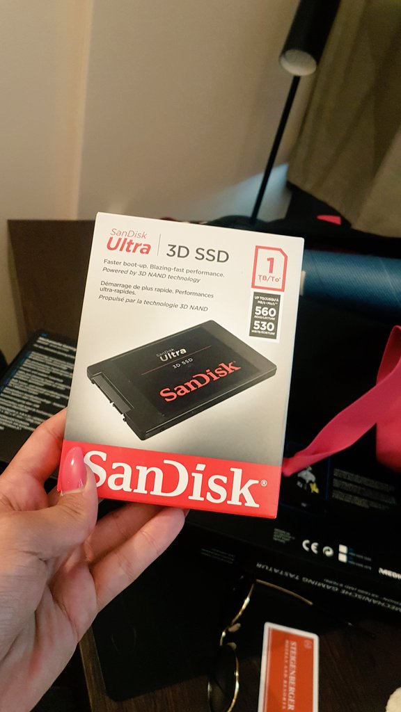 ZainabTurkie's tweet photo. It's time for a giveaway! A SSD card from @SanDiskGaming I will pick a winner on Thursday 31/8. Retweet and tag 2 friends! Let's go! https://t.co/z7bn0dyH8y