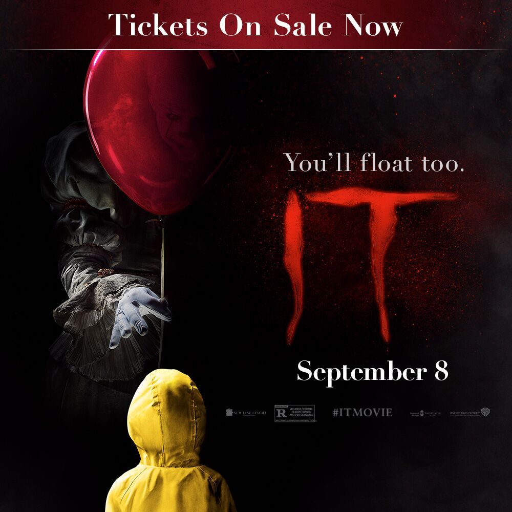 CineBistroHP's tweet photo. IT opens 9/7 - get your advance tickets today! 🎈 https://t.co/U6ULCW3QLl https://t.co/nmKI1f86cG