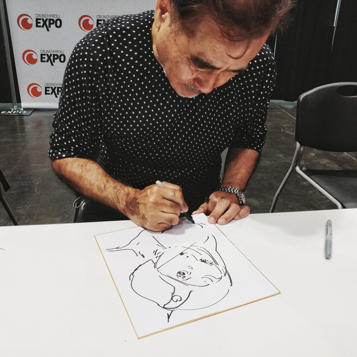 gregoryjamn's tweet image. Jun the Swan sketch from Yoshitaka Amano!!!!! #GATCHAMAN #CRX2017 @crunchyrollexpo