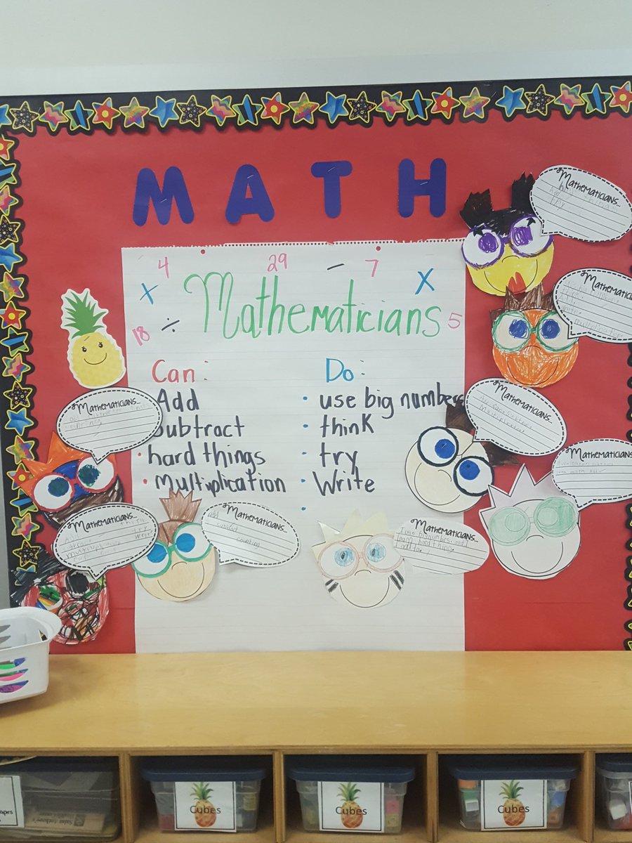 LeahMaconochie's tweet photo. We can all do math because we are all Mathematicians! #2ndgrade #unionrxi #mathrocks #growthmindset https://t.co/sdL343vBts