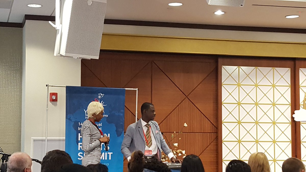 PadminiPadiach1's tweet photo. YHRI SUMMIT 2017 DAY 3
Mr. Kabine Doumbia:- Lawyer, Activist, Mali High Rep. &amp; Peace Ambassador- bringing attention to HRs violations. https://t.co/i93YWByeAB