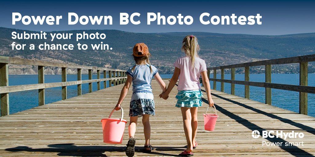 bchydro's tweet photo. Our photo contest ends in 5 days! Snap a photo showing how you enjoy the great outdoors & share using #PowerDownBC: https://t.co/zRrATZu0B8 https://t.co/YvGpopGe6e