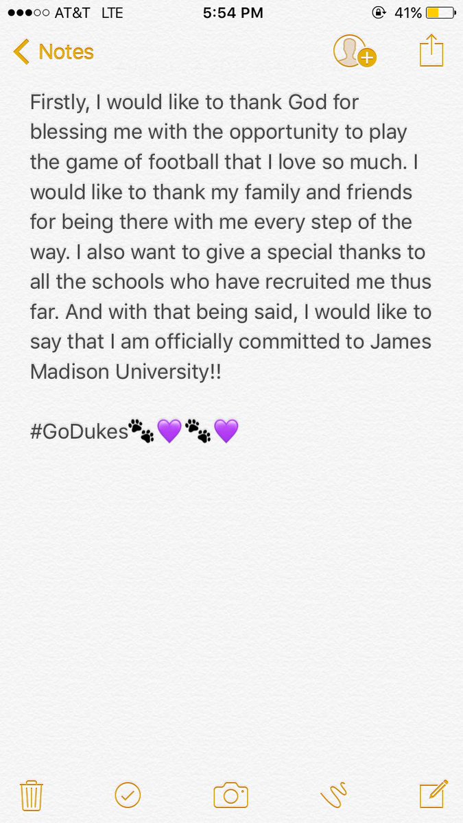 Jamari14_'s tweet image. COMMITTED!💜🐾
#LLBW #RIPBigD #JMUBreed
