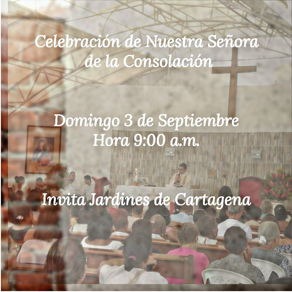 CNConsolacion's tweet photo. Celebración de Nuestra Señora de la Consolación DOMINGO 3 DE SEPTIEMBRE 9:00 a.m. Capilla del Cementerio.  
Con Cariño. P Miguel https://t.co/R0YbE93lIo