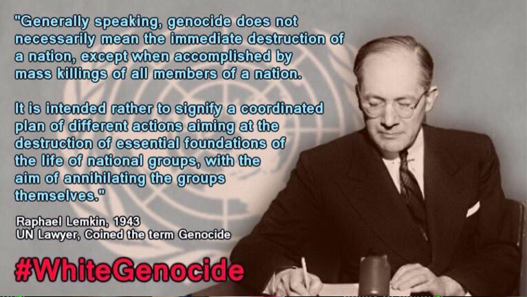 JosephMerwin's tweet photo. @lawrightstech Take up your dispute with the UN, they defined genocide https://t.co/TznVyXFZIq
