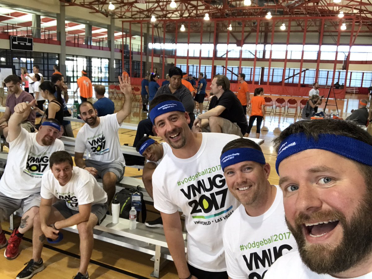 Bhouse563's tweet photo. #vodgeball2017 #TeamVMUG @MyVMUG @mattheldstab @vm_jmcminn @VTsnowboarder42 @KenNalbone @homelabber Let's play to win! @VMworld #VMworld https://t.co/H2RZG2ZU7O
