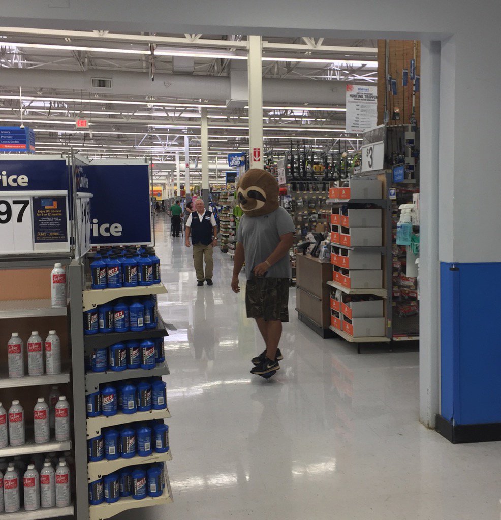 TEACHfaithHome's tweet photo. Raccoon loose in Bryant's Walmart today! #MascotTryouts #XGamesInWalmart #WatchOutBehindYou #ProcyonLotor #Rabies https://t.co/UxnHUIbxal