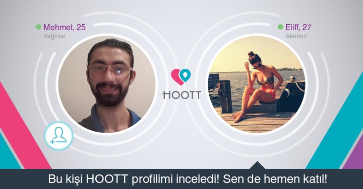 #HOOTTapp Yakınındaki kişilerle sohbet etmek için HOOTT indir. HOOTT ile Eğlen! goo.gl/jPUaB0