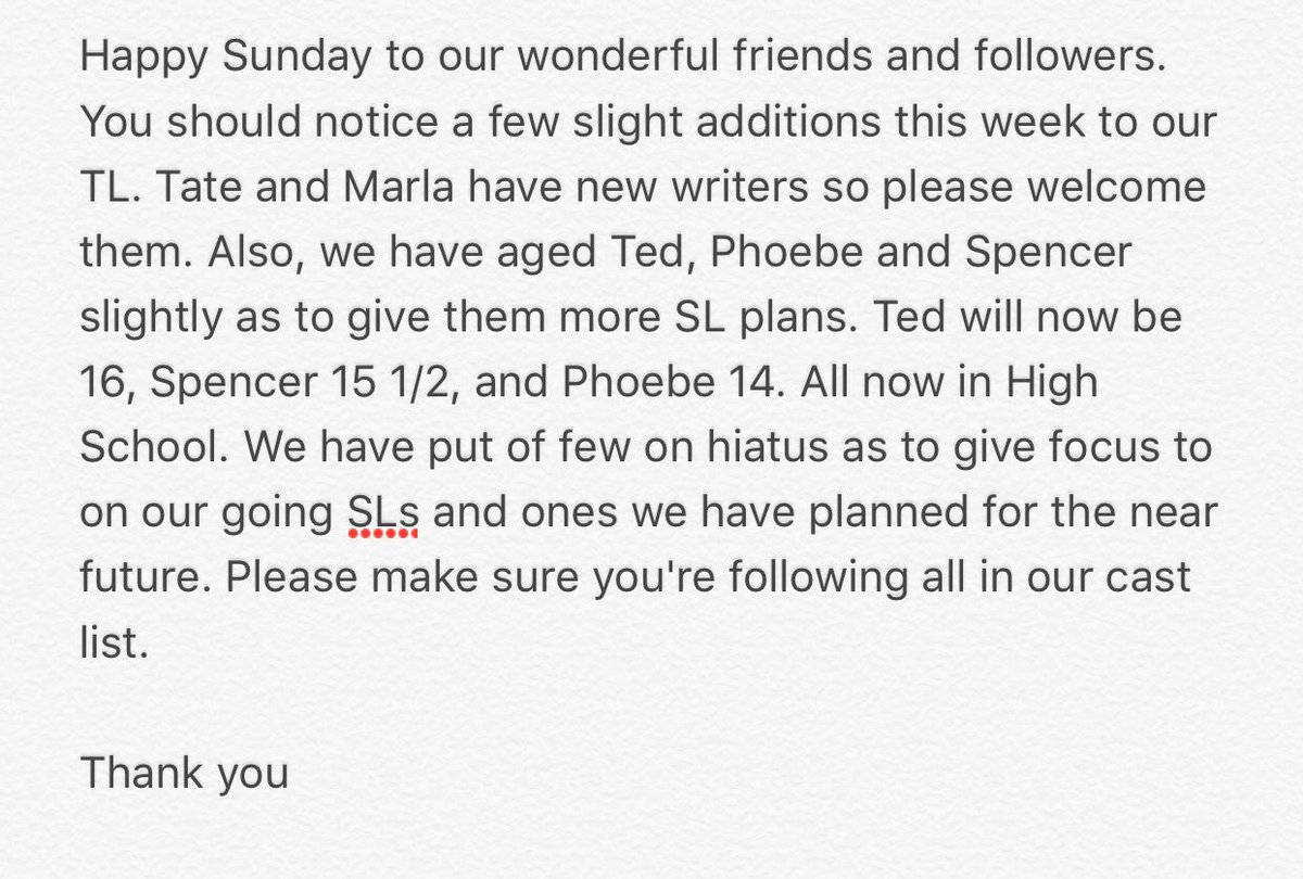 Happy Sunday to everyone. We have a few mentions regarding <a href="/TateCortez_RP/">Tate Cortez #ParodyAccount</a> <a href="/MarlaKent_RP/">Marla Kent-Cortez #ParodyAccount</a> <a href="/TheodoreGrey_RP/">Ted R. Grey #ParodyAccount</a> <a href="/PhoebeGrey_RP/">Phoebe Rose Grey #Fake</a> and <a href="/SpencerJRyan_RP/">Spencer Jason Ryan #Parody</a>