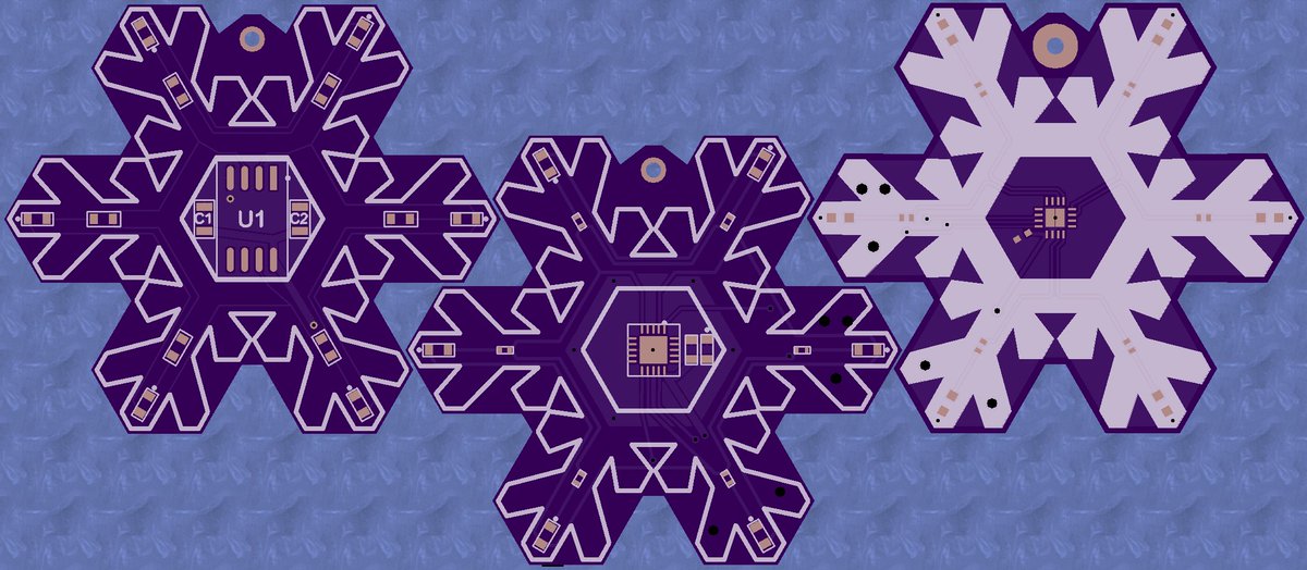 JGlancy_Designs's tweet photo. My snowflake pendant revisions over the past 2.5 years.  Version 3 should be available by Fall, alongside a few new designs. https://t.co/vzpc2W8Gz4
