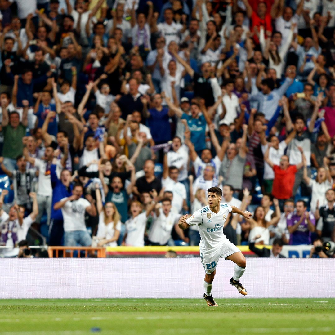 realmadriden's tweet photo. 🙌 @marcoasensio10 ⚽️⚽️ https://t.co/MsUSvNUs6t