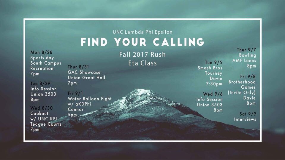 UNC_GAC's tweet photo. Interested in Greek Life? Check out @UNCLambdas rush events! https://t.co/mmiLuKFZW0