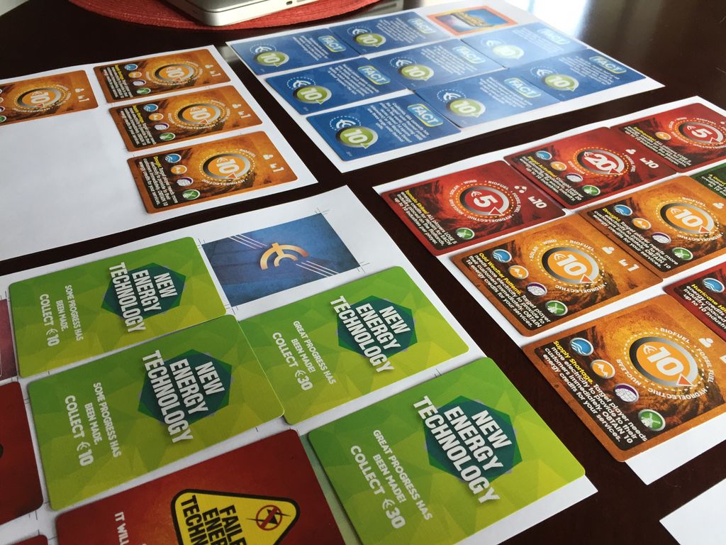 Nimex's tweet photo. Doing final card checks! Should approve tonight to be printed and shipped :) #tabletop #gaming #gameofenergy https://t.co/k8krpTTmqu