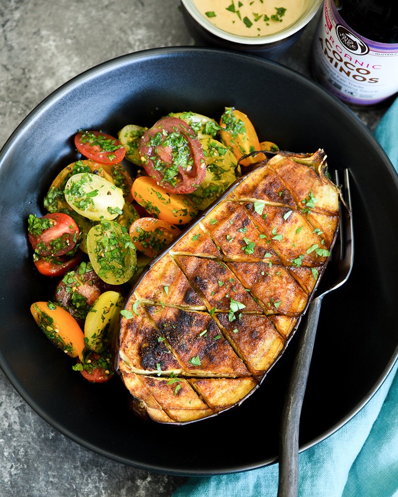 BigTreeFarms's tweet image. Feeling #gratitude for fresh #veggies, #cocoaminos, and delicious dinners! 🙏🏽🍆🍅🌿