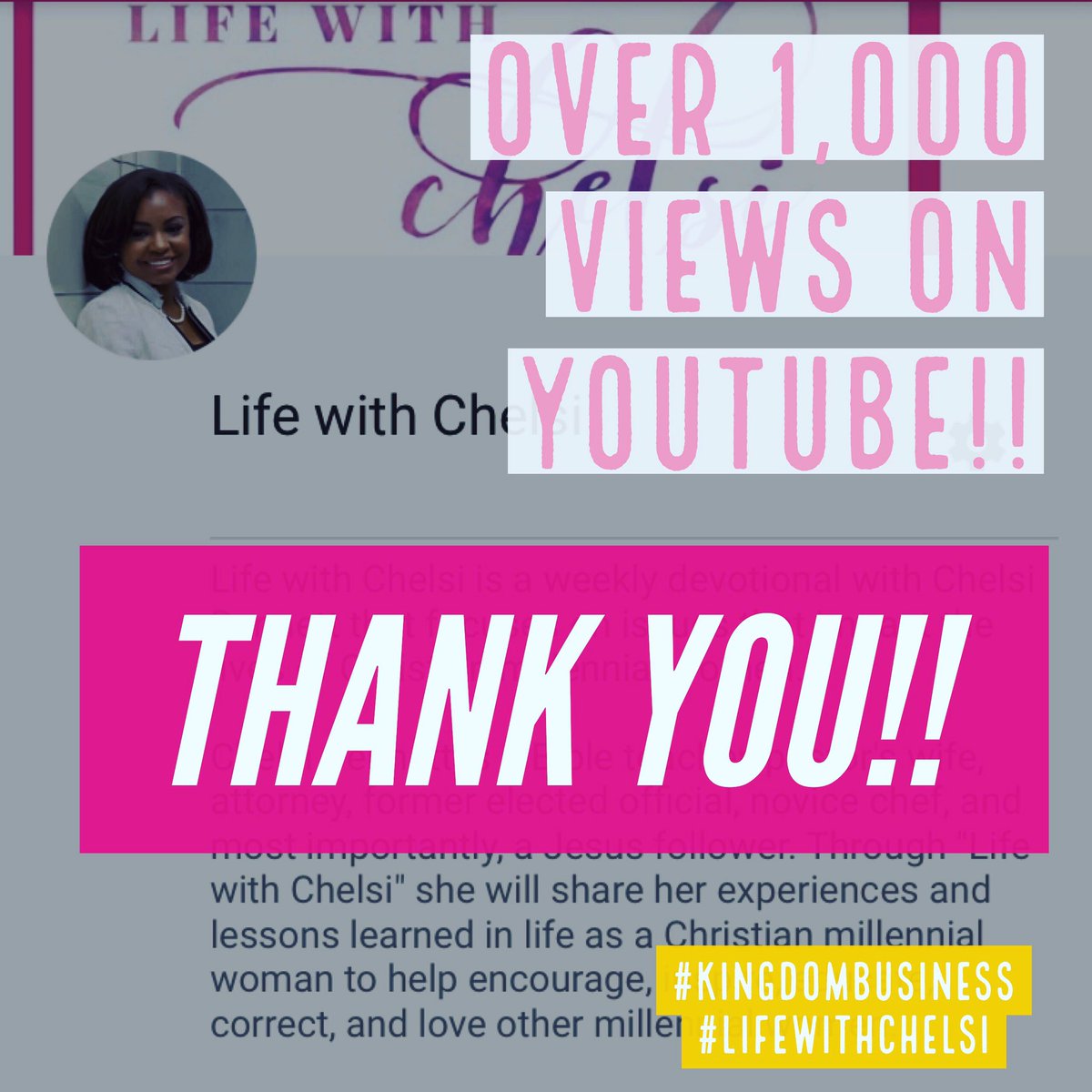 lwc_foundation's tweet photo. THANK YOU!!! I appreciate the support and I am grateful for those who want to have a deeper relationship with Jesus!! #LifewithChelsi https://t.co/eCBAWzVK2f