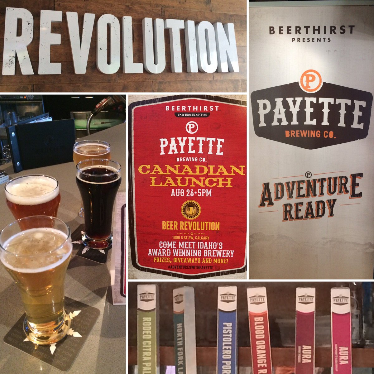 Better late than never! Checking out the Canadian launch of <a href="/PayetteBrewing/">Payette Brewing</a> at @RevolutionYYC!