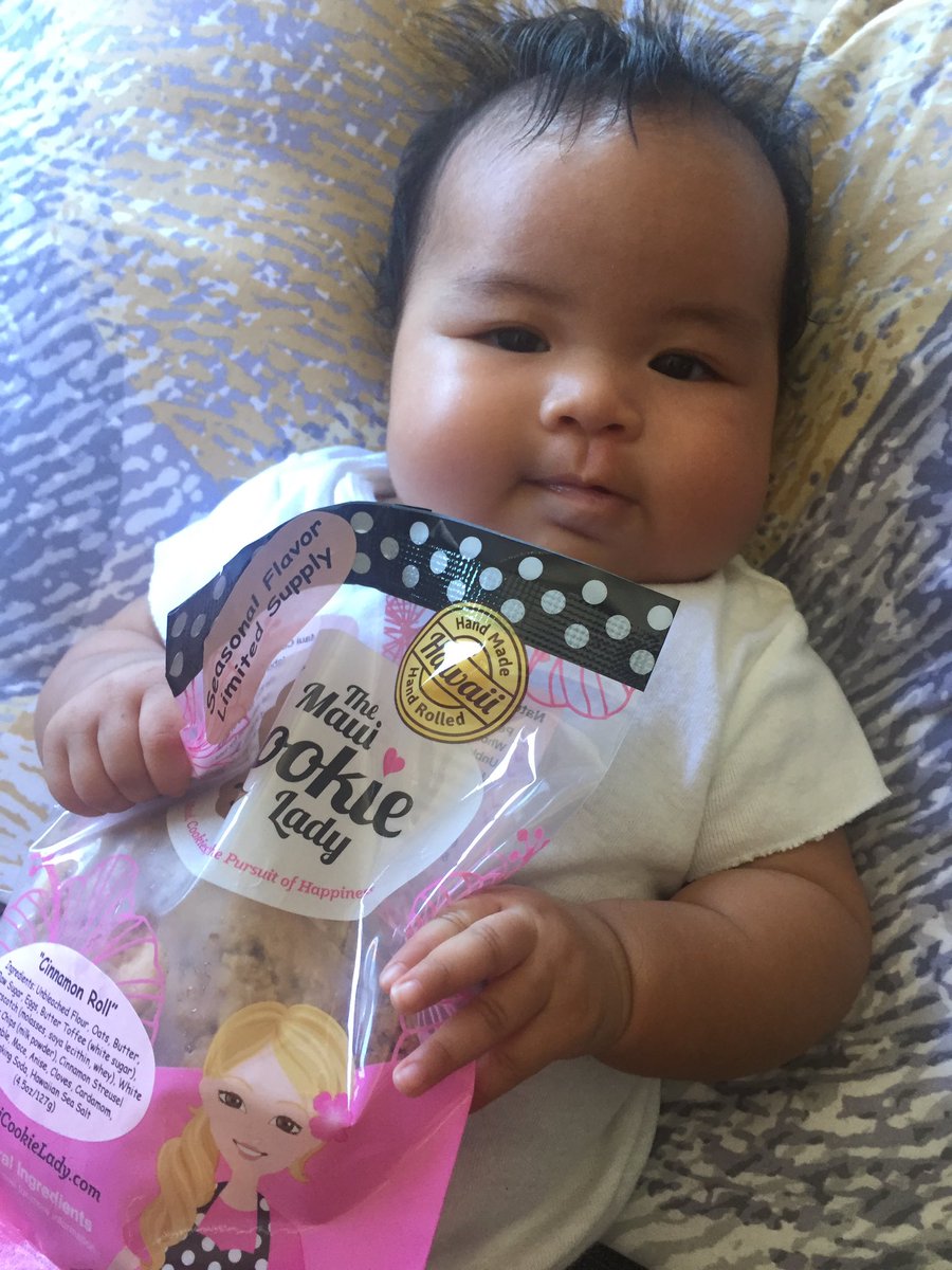 She's a fan! Mahalo <a href="/mauicookielady/">The Maui Cookie Lady</a> for a sneak peek of your upcoming seasonal flavors. #cookies #Maui #hawaii