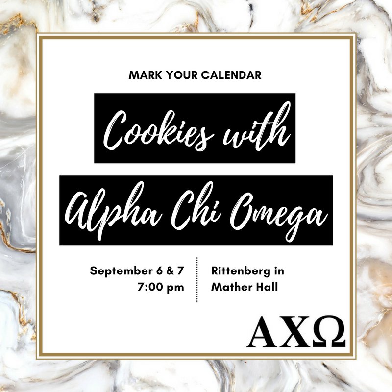 We can't believe our first event is less than 2 WEEKS AWAY!! #alwaysalphachi