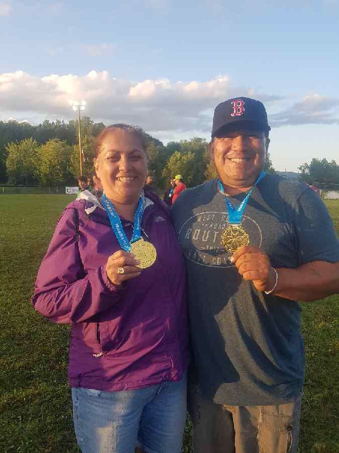 ydenny88's tweet photo. We both won gold in tug of war! #finallygold #itwasfun #andveryhard #meandmyHun #goldmedalists https://t.co/trKeolbHfX