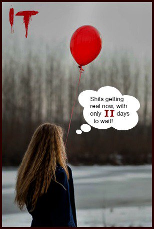 Cheekyoziechick's tweet photo. #11daysto #ITmovie #Pennywise #TheLosersClub π https://t.co/SMYyC7pXtM