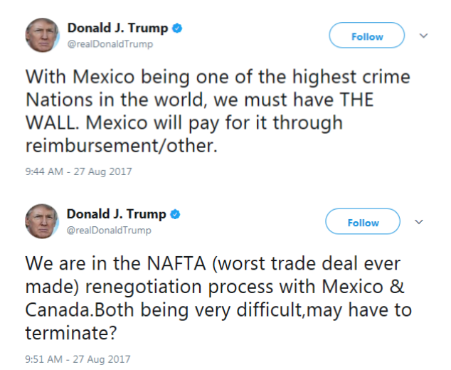 blogdiva's tweet photo. THERE IS NOTHING RANDOM about Trump's tweeting. there's always a pattern, always a theme
#ShockDoctrine #WhyFascism 
#HarveFloods #BoderWall https://t.co/cksp9H07QK