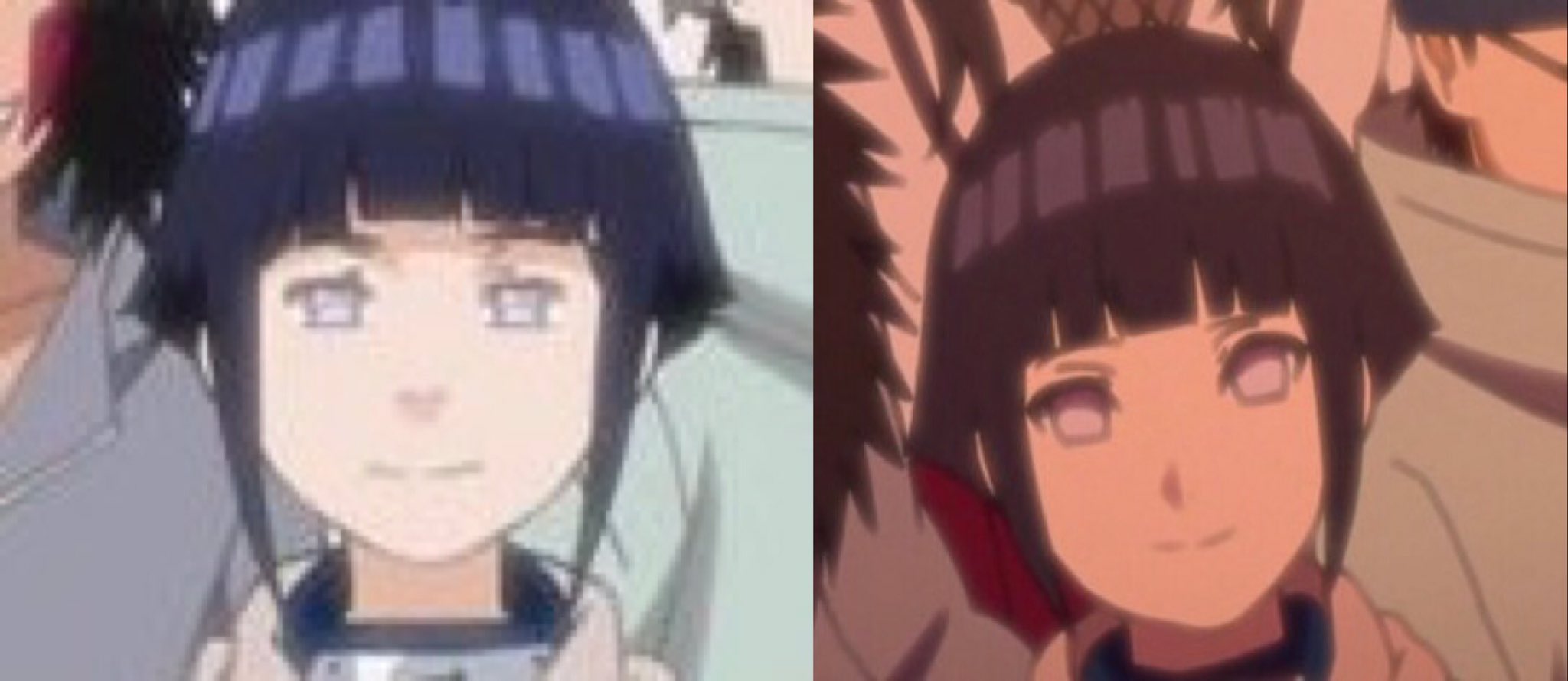 りの瀬 Tren Twitter こんなに顔が安定しないキャラすごい アニメ整形しすぎ 髪の色も違うし三重瞼を二重にして目をツリ目に すごいよヒナタ T Co Yph7zqowgm Twitter