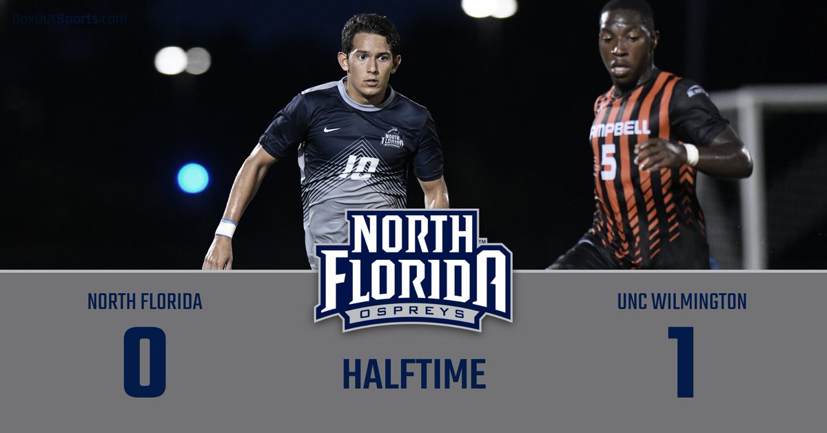 OspreyMSOC's tweet photo. HALFTIME: UNCW leads 1-0 as they struck first late in the half. Seahawks hold a slim 3-2 lead in shots and 2-1 SOG. #SWOOPLife https://t.co/oLYU5sxeh2