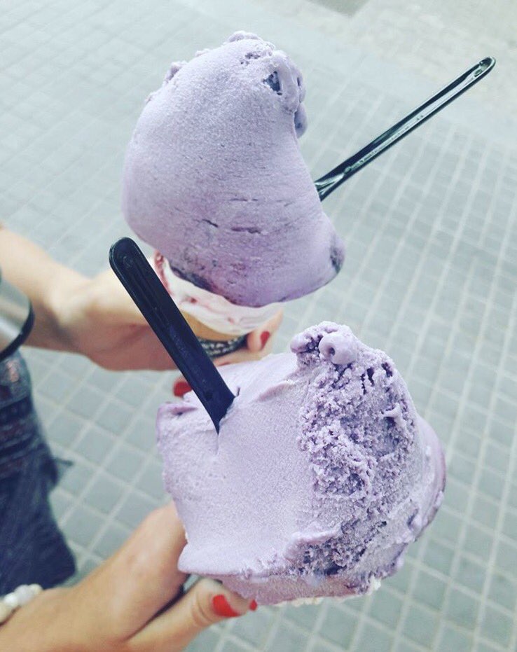 RZendaki's tweet photo. #vioko #gelato #violate #lavender #ice_cream #Barcelona #Spain is the best gelato ever https://t.co/vqea7IFPwg