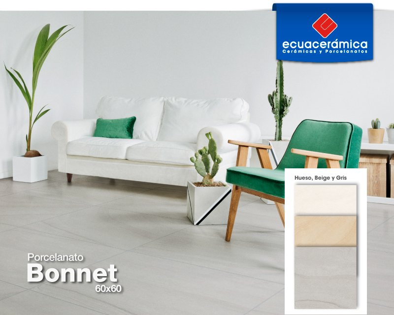 Porcelanato Bonnet, sutil y delicado, aporta a tus ambientes un toque de elegancia y luminosidad.