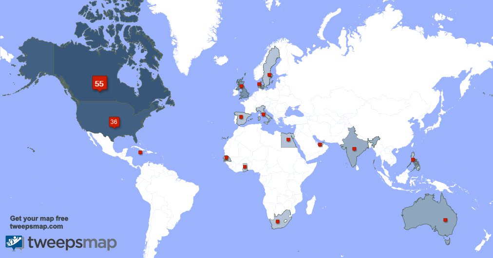 QuietMentor's tweet photo. My followers live in Canada (54%), USA(36%)... Get your map: https://t.co/AjD4PizqZy https://t.co/Wb3h0kmhP2