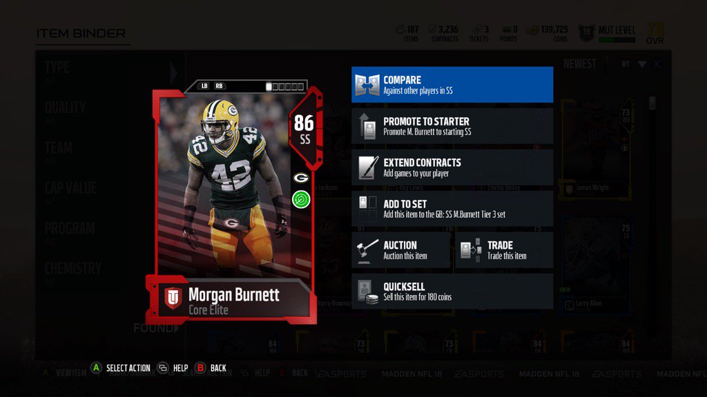 Blazing_8's tweet image. First MUT 18 Giveaway!! 🎉🎉Retweet and follow me (@Blazing_8) to enter to win Burnett! Ends this upcoming Thursday