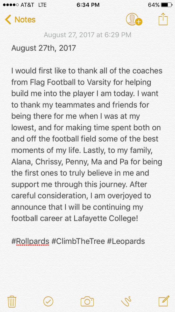 IanGraysonDBP's tweet photo. 🐆Truly excited to announce my commitment to Lafayette College! 🐆NJ➡️PA #RollPards https://t.co/T1vb98y2D9