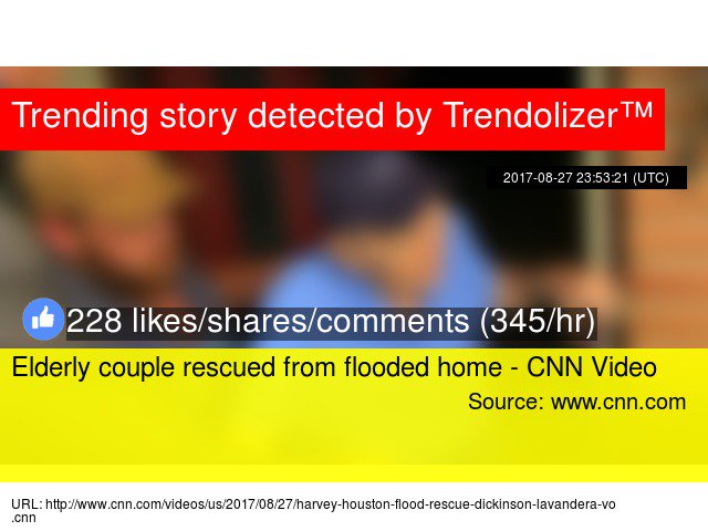 Animalolizer's tweet photo. Elderly couple rescued from flooded home - #CNN Video #AustinSeth #EdLavandera #dickinson,texas #producer... https://t.co/4JcY0Um2SG https://t.co/3wZ5z7XK1y