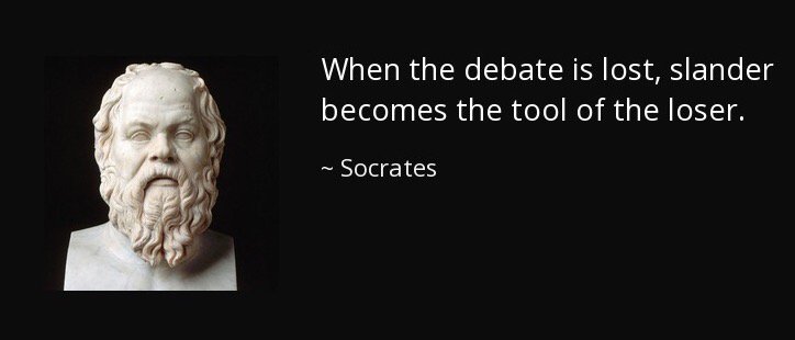 Kalah dalam adu pendapat,  si pengecut maju dengan fitnah.