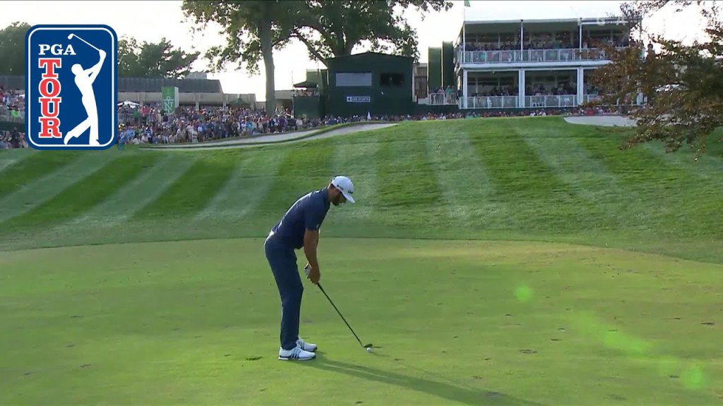 AussieGolfer's tweet photo. Fed Ex Cup Playoffs / Dustin Johnson beats Jordan Spieth in thrilling playoff https://t.co/GutpuLFaiX https://t.co/BOrUExkWs3