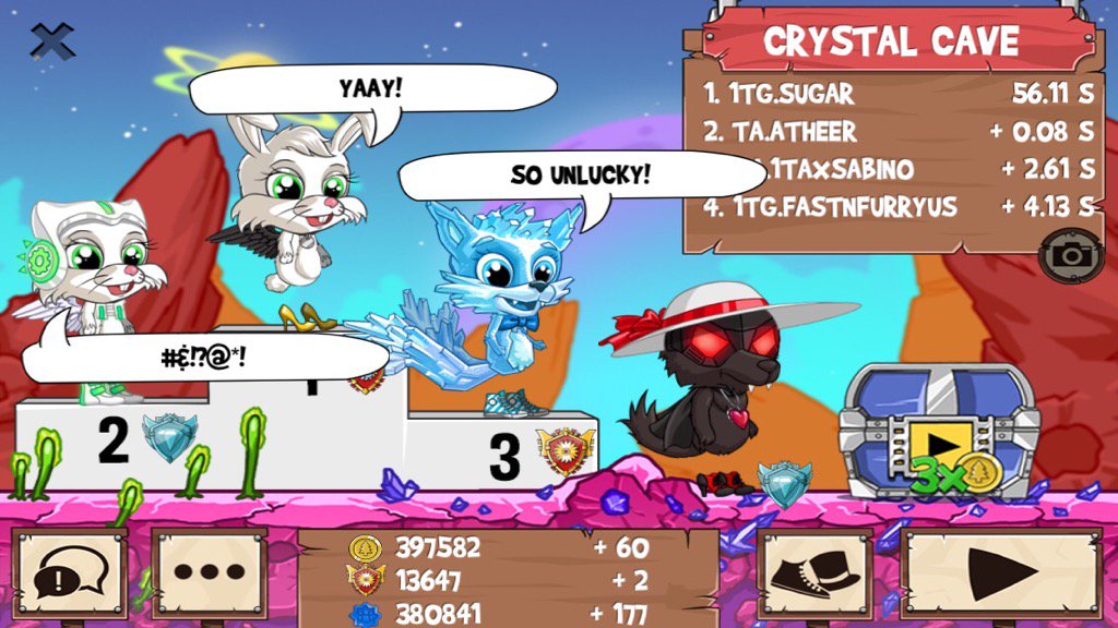 TG_SUGAR's tweet photo. Get on my level, son! #funrun2 #Atheer #1TAxSABINO #FastNFurryus https://t.co/uL1lo67LJ3