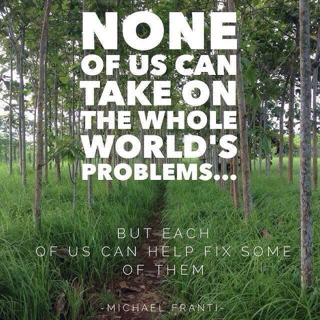 IdentityLens's tweet photo. "None of us can take on the whole world's problems, but we can help fix some!" @michaelfranti #IdentityLensProject #Share #SpreadTheWord https://t.co/yIqZe9fzZO