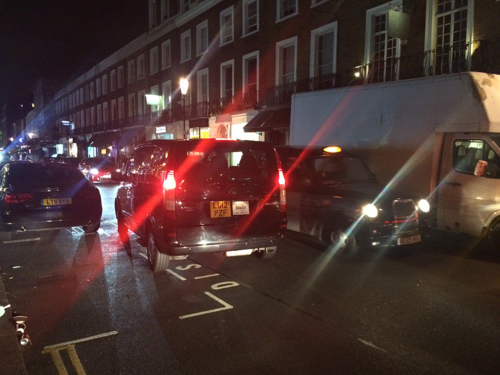bluebadgeorguk's tweet photo. @RBKC van causes accident, with disabled vehicle parked, several hours there illegally no action! Disgraceful https://t.co/HJEoJRXbkK